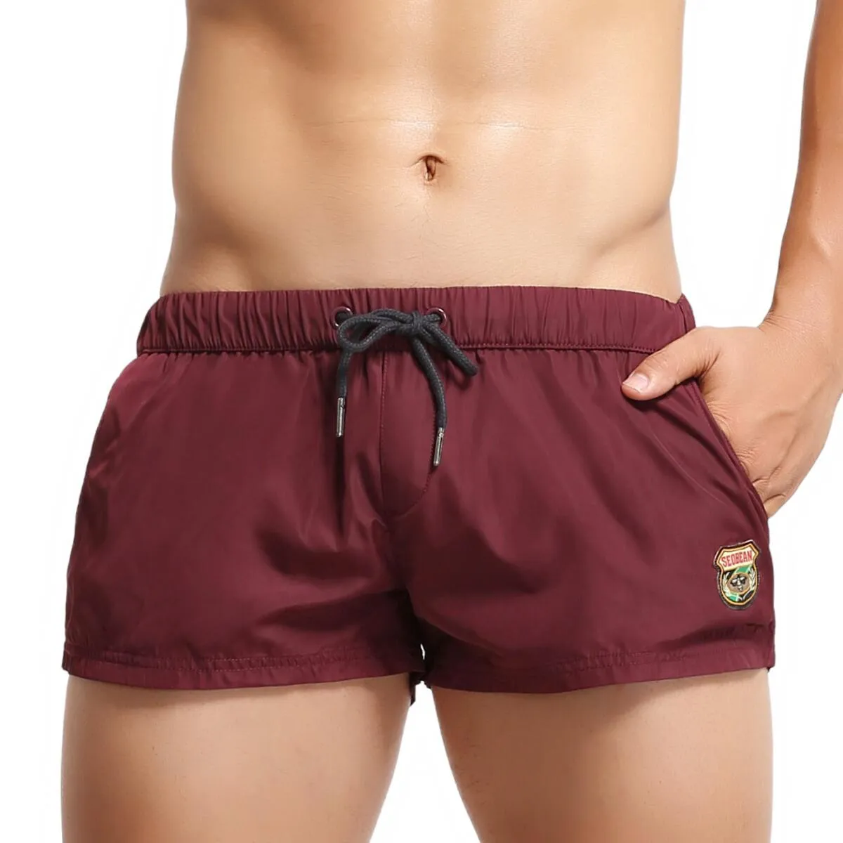 2022 Men's Summer Beach Shorts Swimwear Trunks Board Short Pants Male Gym Shorts