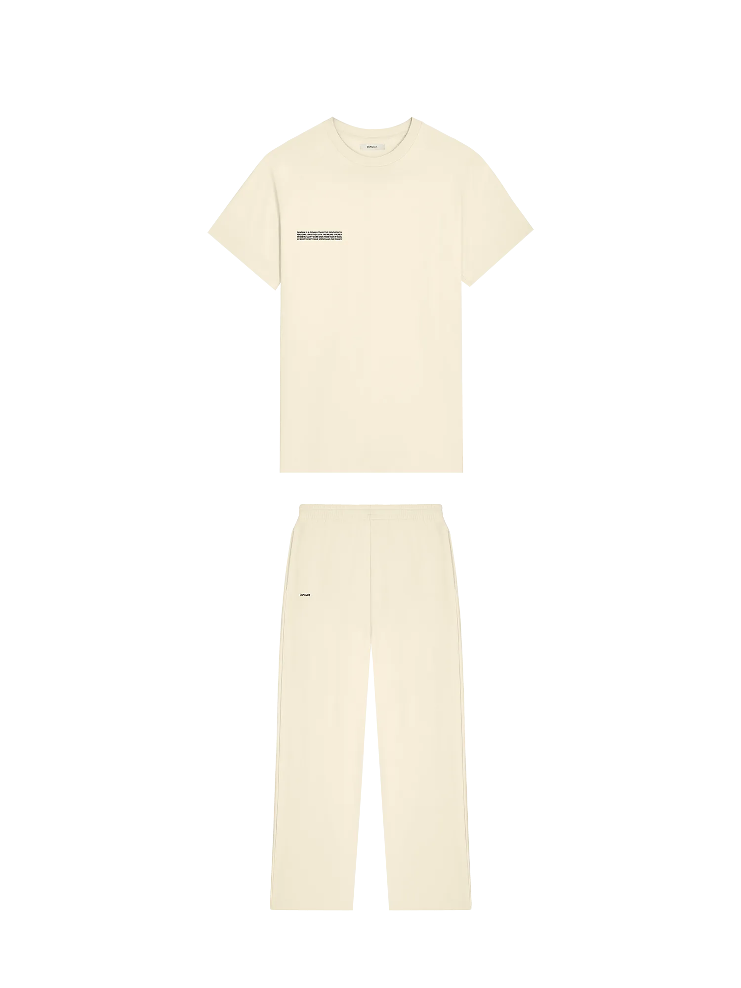 365 Midweight T-shirt and Track Pant Bundle—Travertine Beige