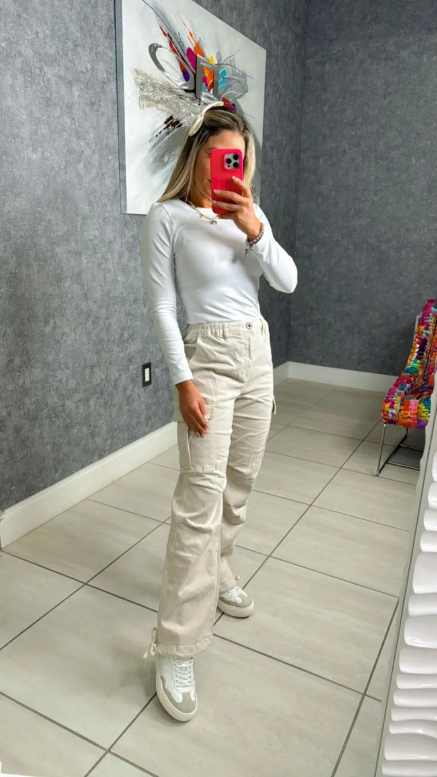 4514 Straight leg cargo pants