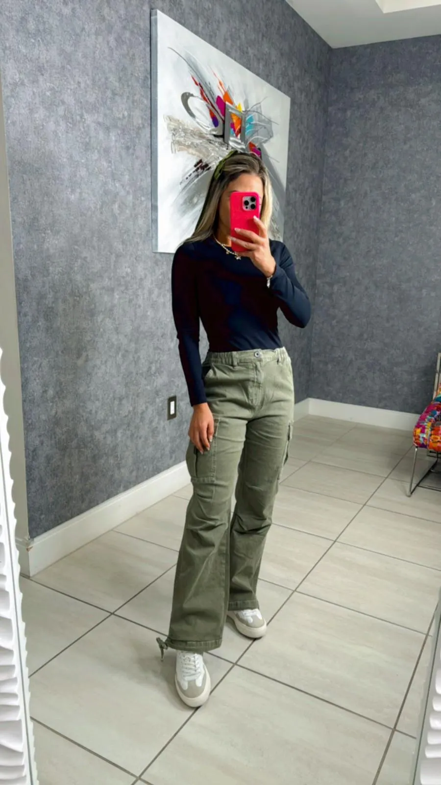 4514 Straight leg cargo pants