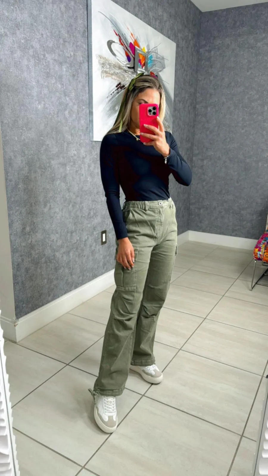 4514 Straight leg cargo pants
