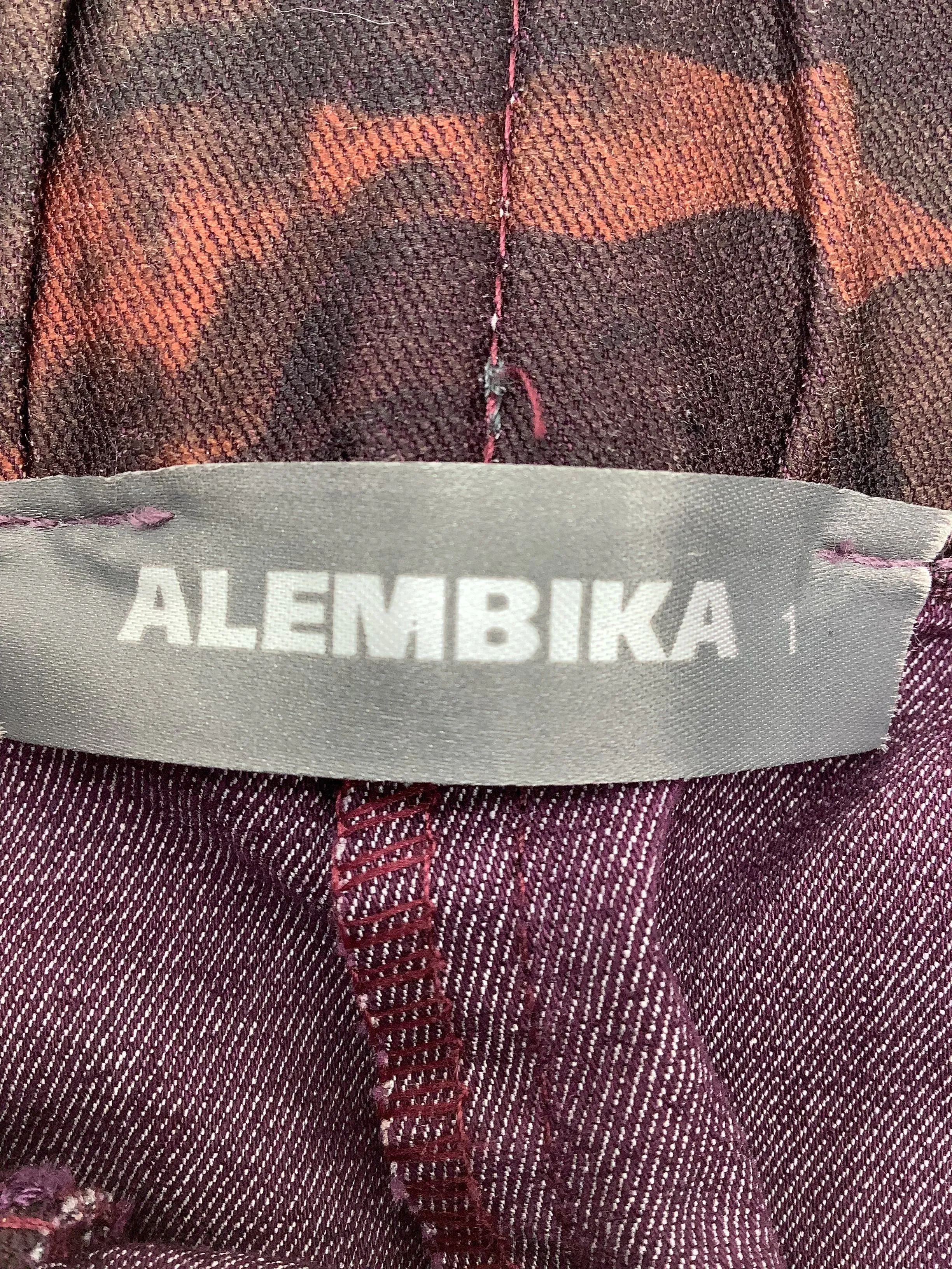Alembika High Waisted Camo Print Pants Size: S, 1
