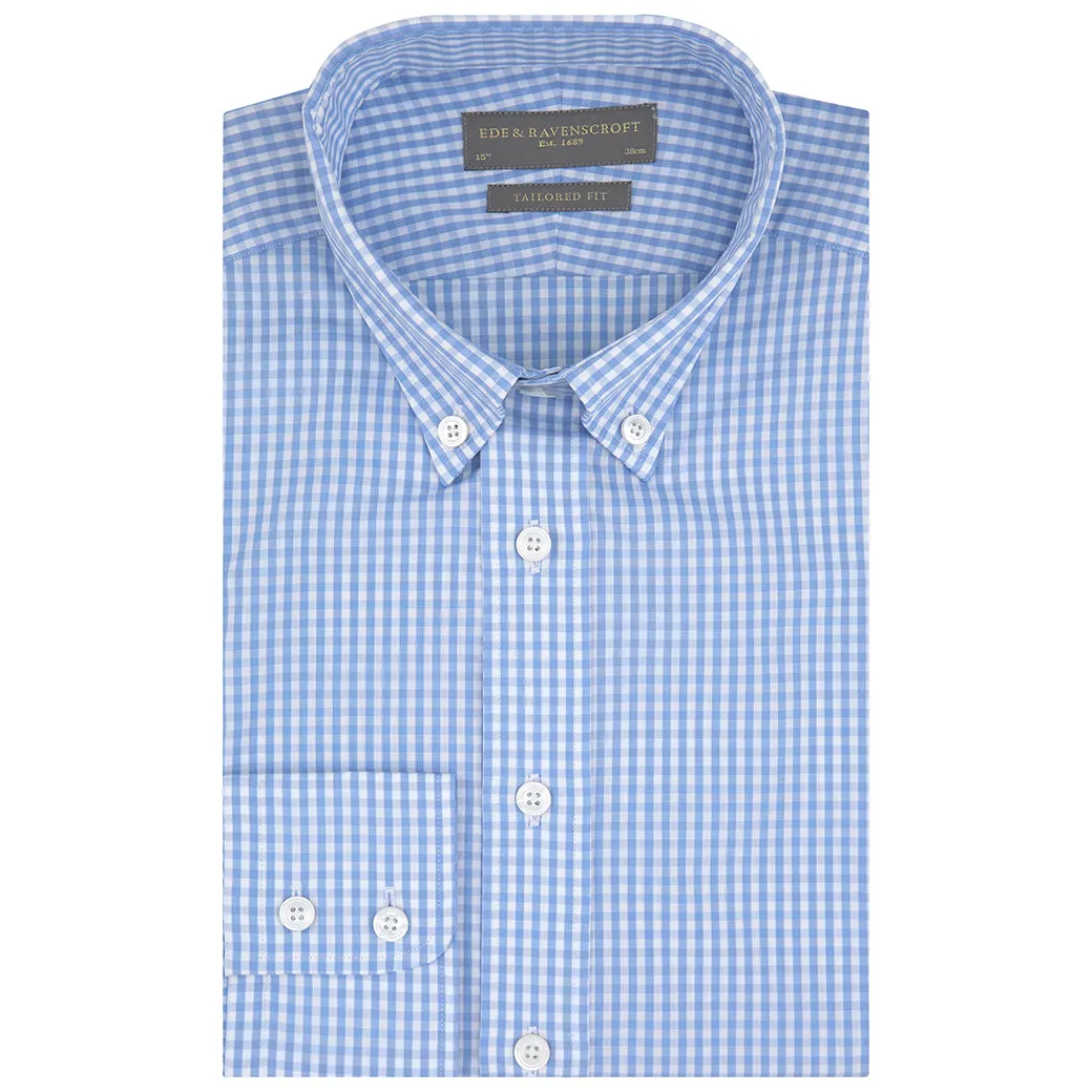 ALVIN BLUE AND WHITE GINGHAM SHIRT