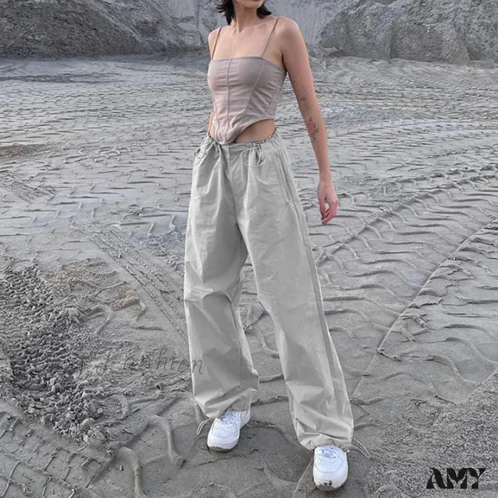 Amy Fashion - Y2K Streetwear Baggy Cargo Pants