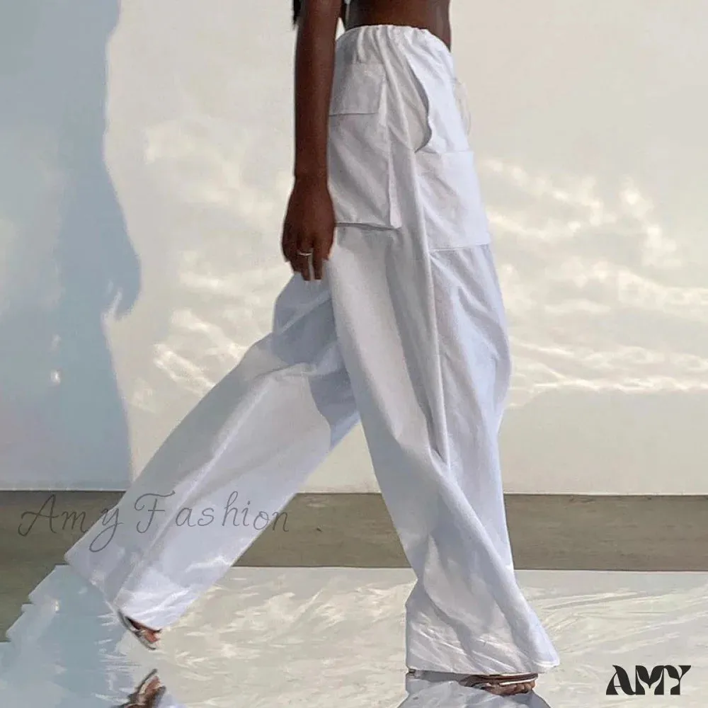 Amy Fashion - Y2K Streetwear Baggy Cargo Pants