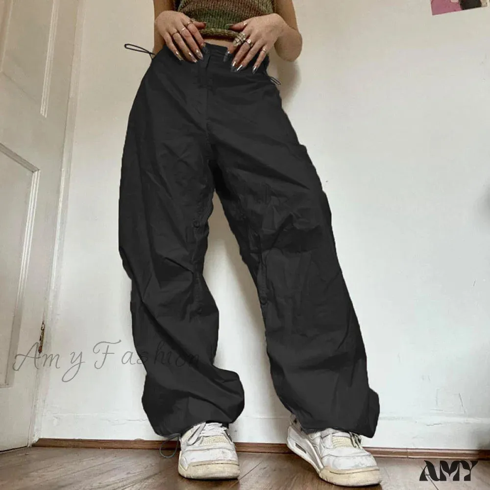 Amy Fashion - Y2K Streetwear Baggy Cargo Pants