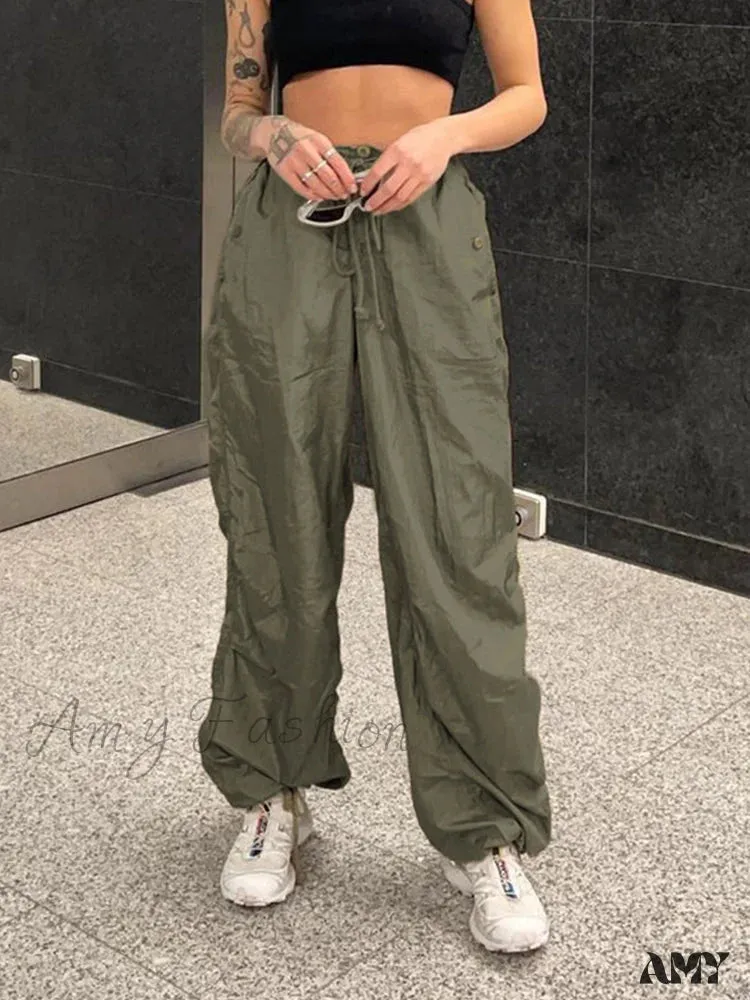 Amy Fashion - Y2K Streetwear Baggy Cargo Pants