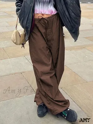 Amy Fashion - Y2K Streetwear Baggy Cargo Pants