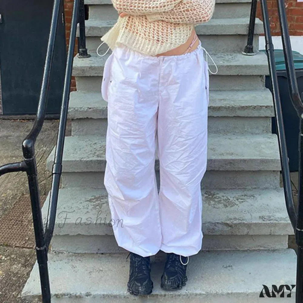 Amy Fashion - Y2K Streetwear Baggy Cargo Pants