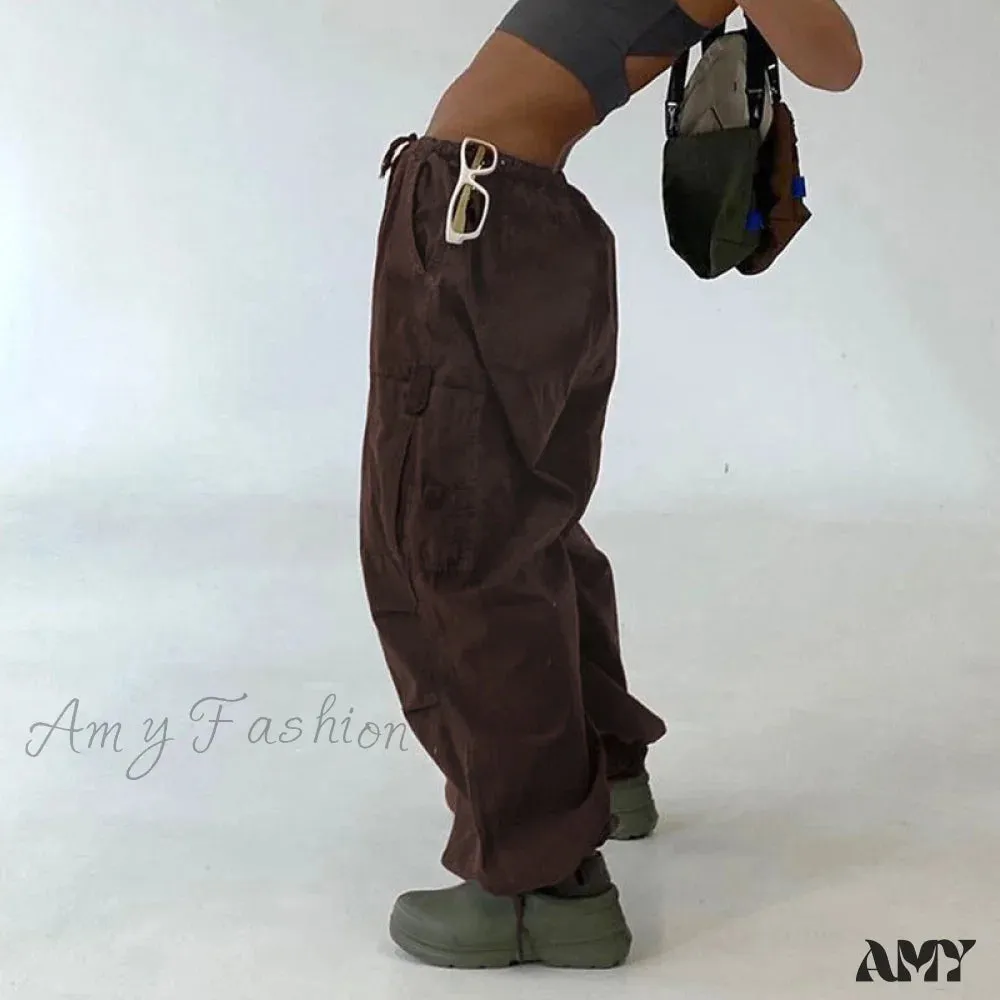 Amy Fashion - Y2K Streetwear Baggy Cargo Pants