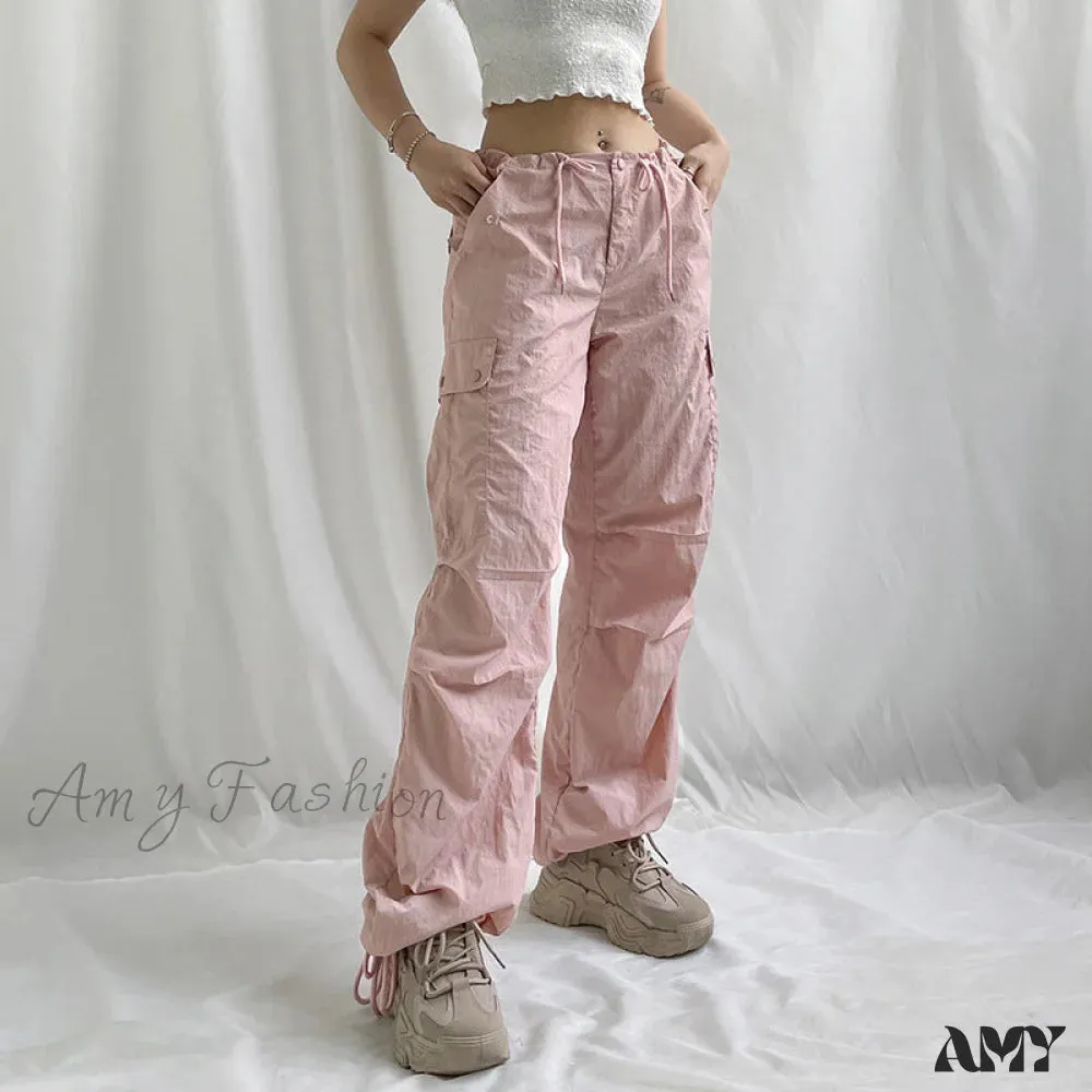 Amy Fashion - Y2K Streetwear Baggy Cargo Pants