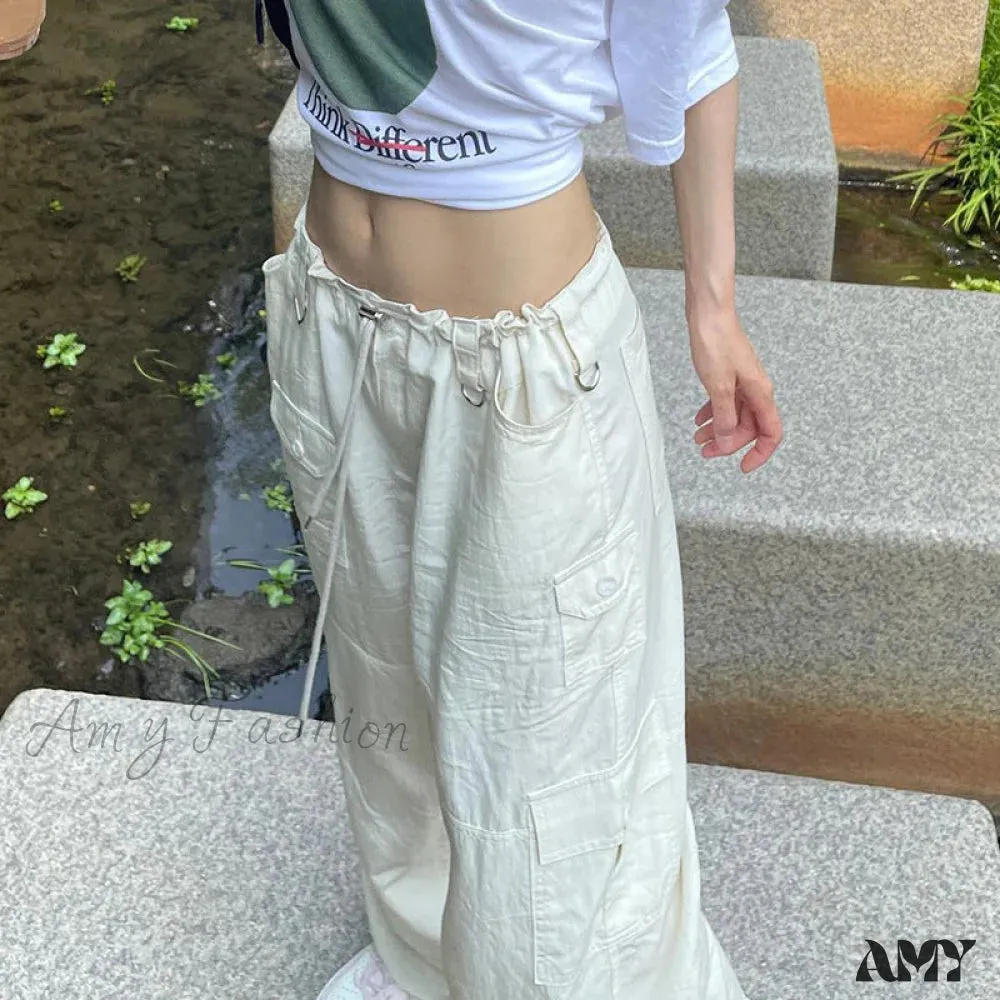 Amy Fashion - Y2K Streetwear Baggy Cargo Pants
