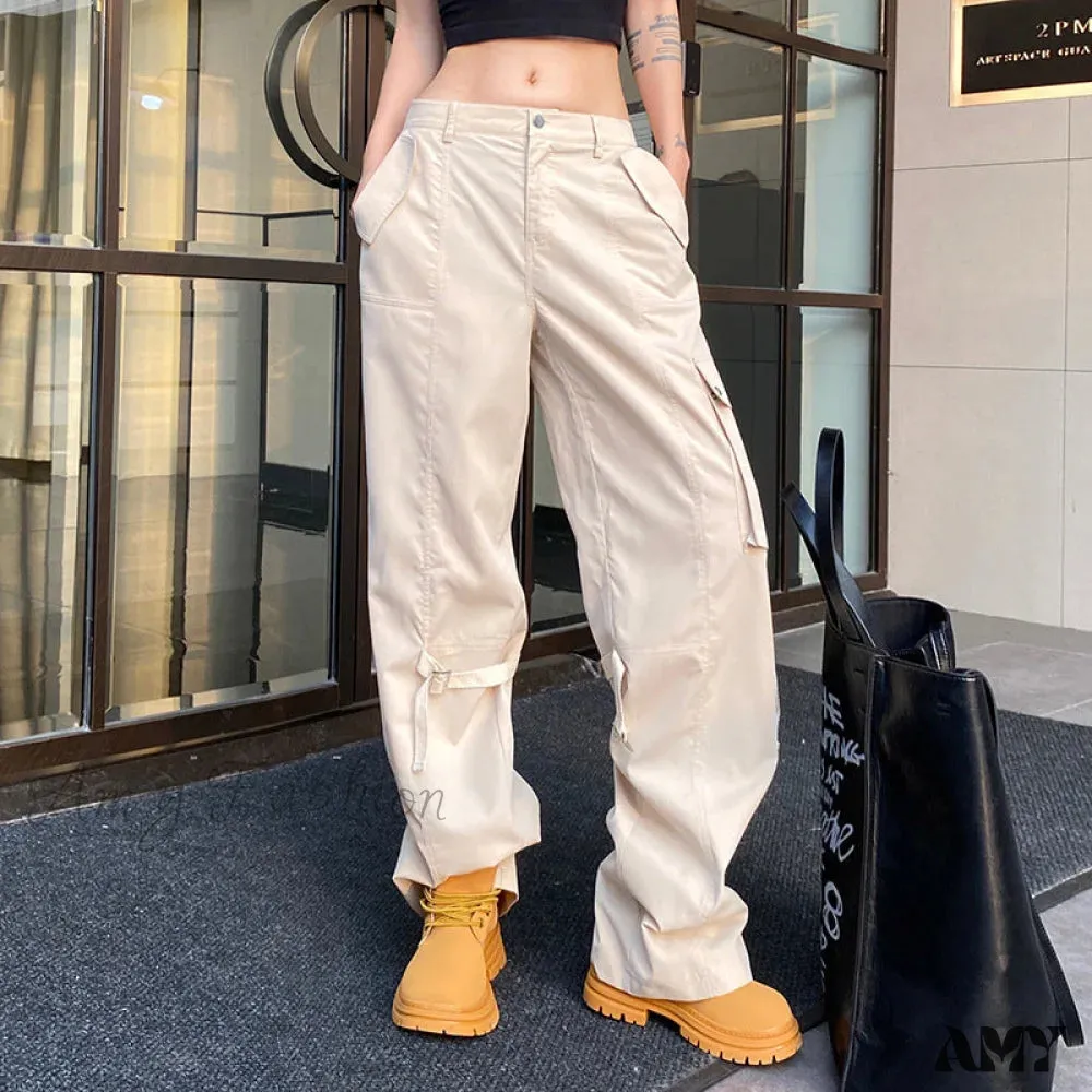 Amy Fashion - Y2K Streetwear Baggy Cargo Pants