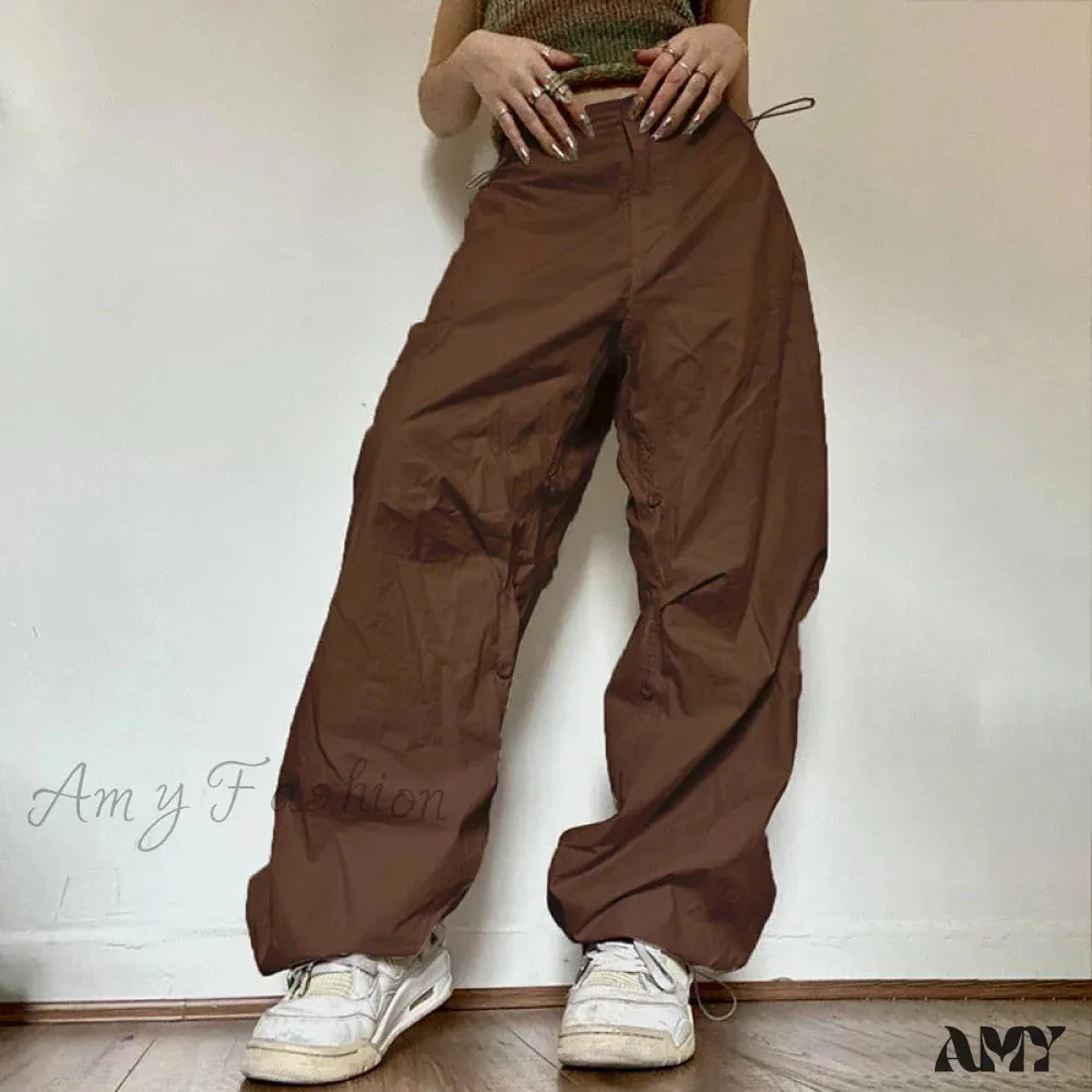 Amy Fashion - Y2K Streetwear Baggy Cargo Pants