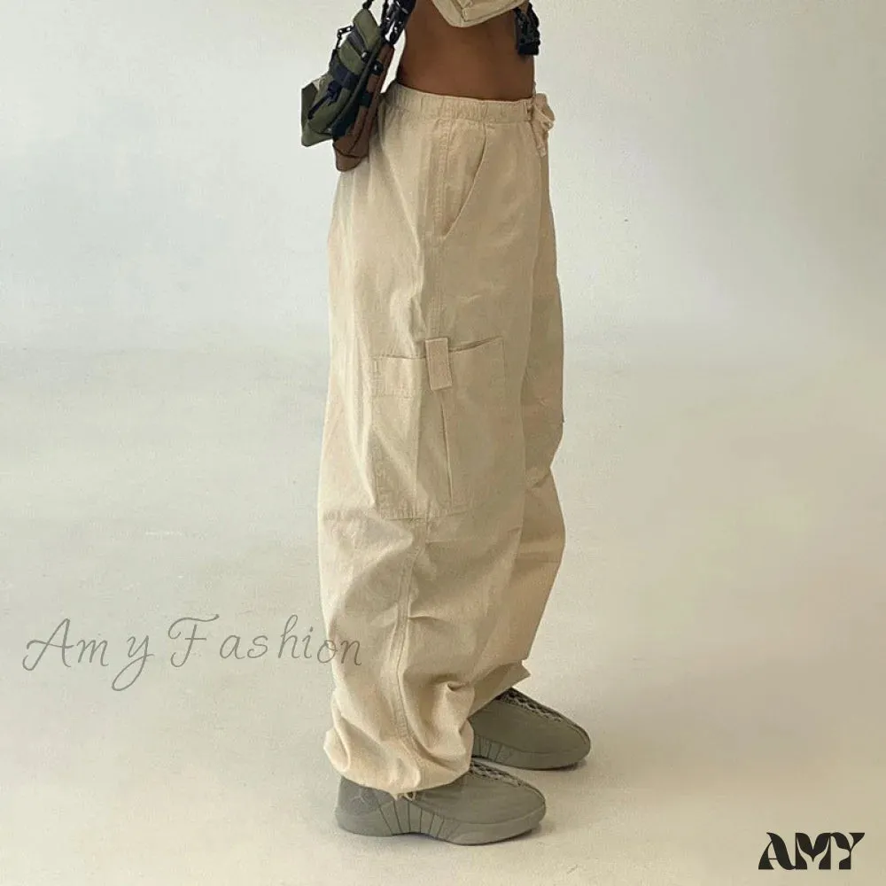 Amy Fashion - Y2K Streetwear Baggy Cargo Pants