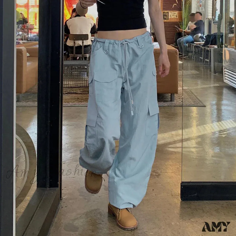 Amy Fashion - Y2K Streetwear Baggy Cargo Pants