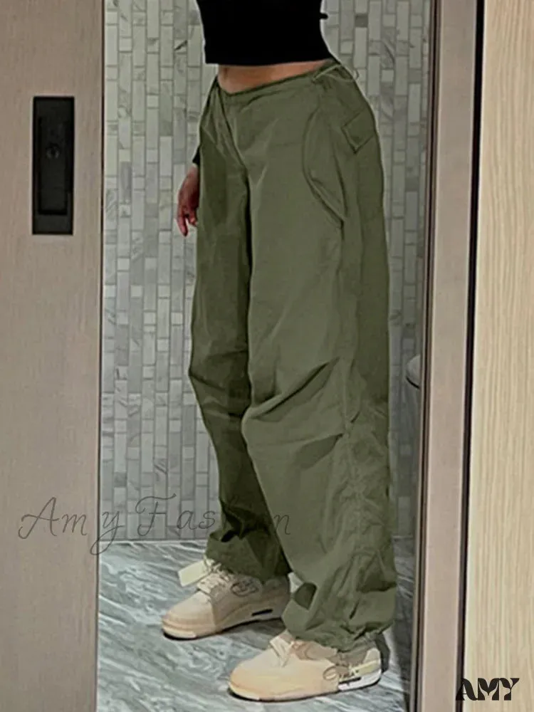 Amy Fashion - Y2K Streetwear Baggy Cargo Pants