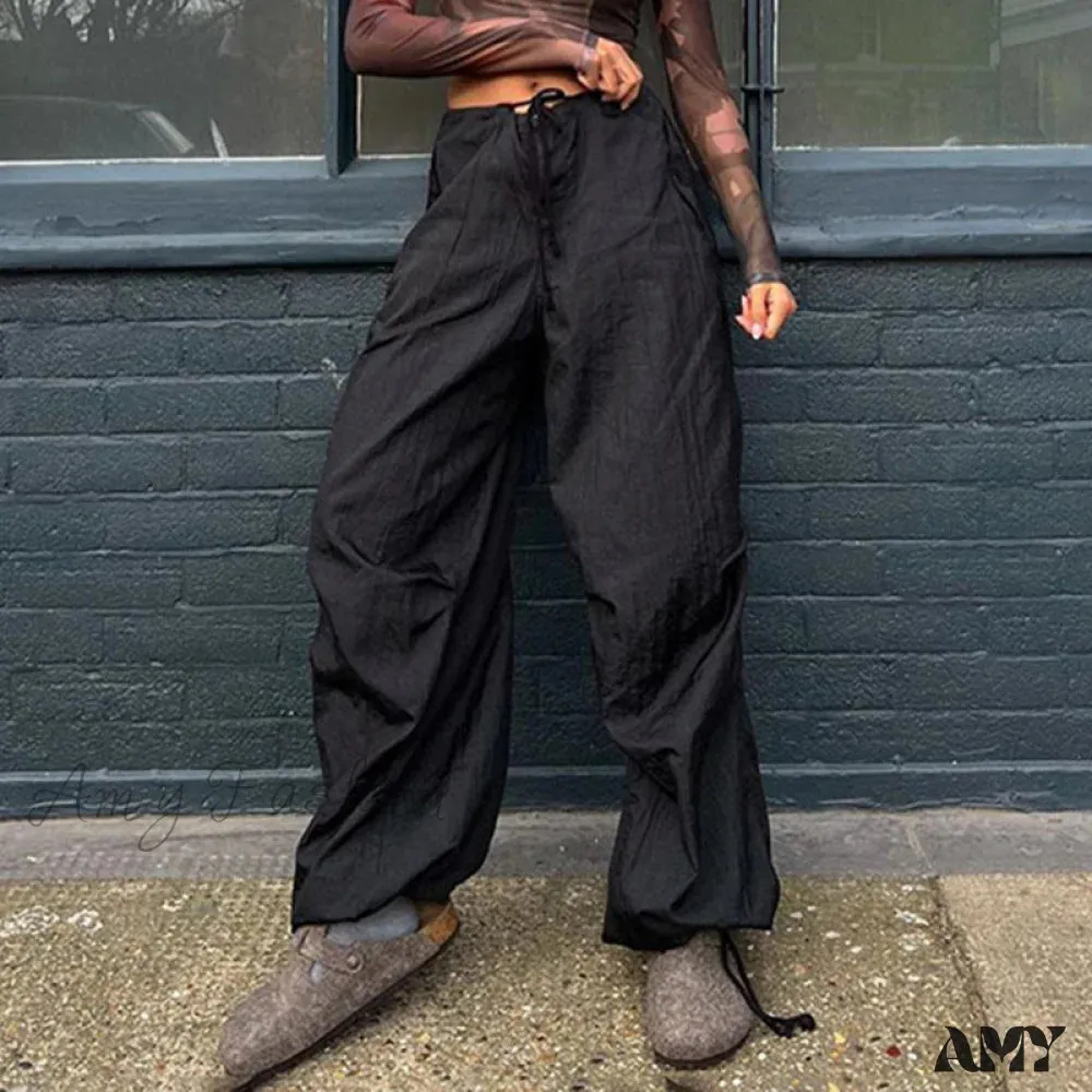 Amy Fashion - Y2K Streetwear Baggy Cargo Pants