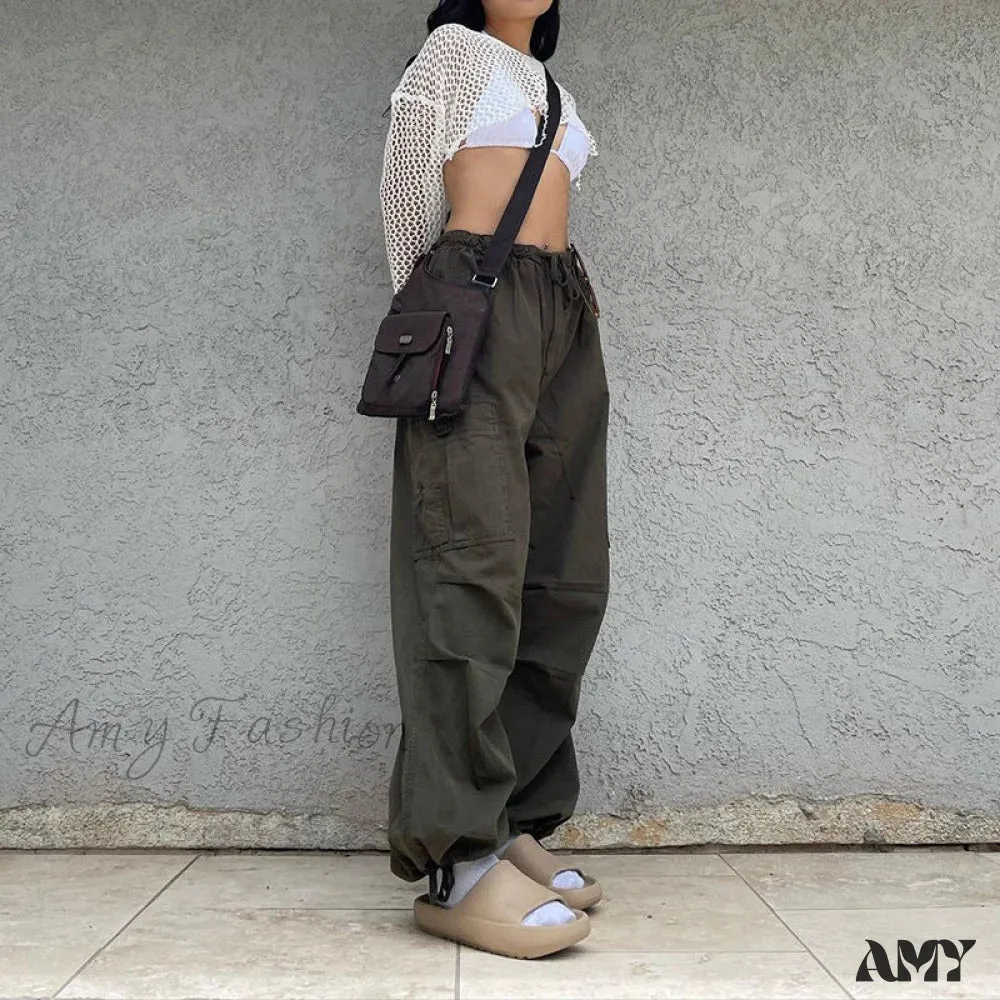 Amy Fashion - Y2K Streetwear Baggy Cargo Pants