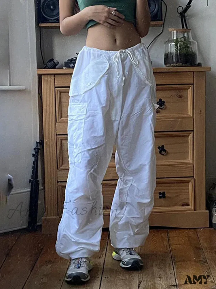 Amy Fashion - Y2K Streetwear Baggy Cargo Pants