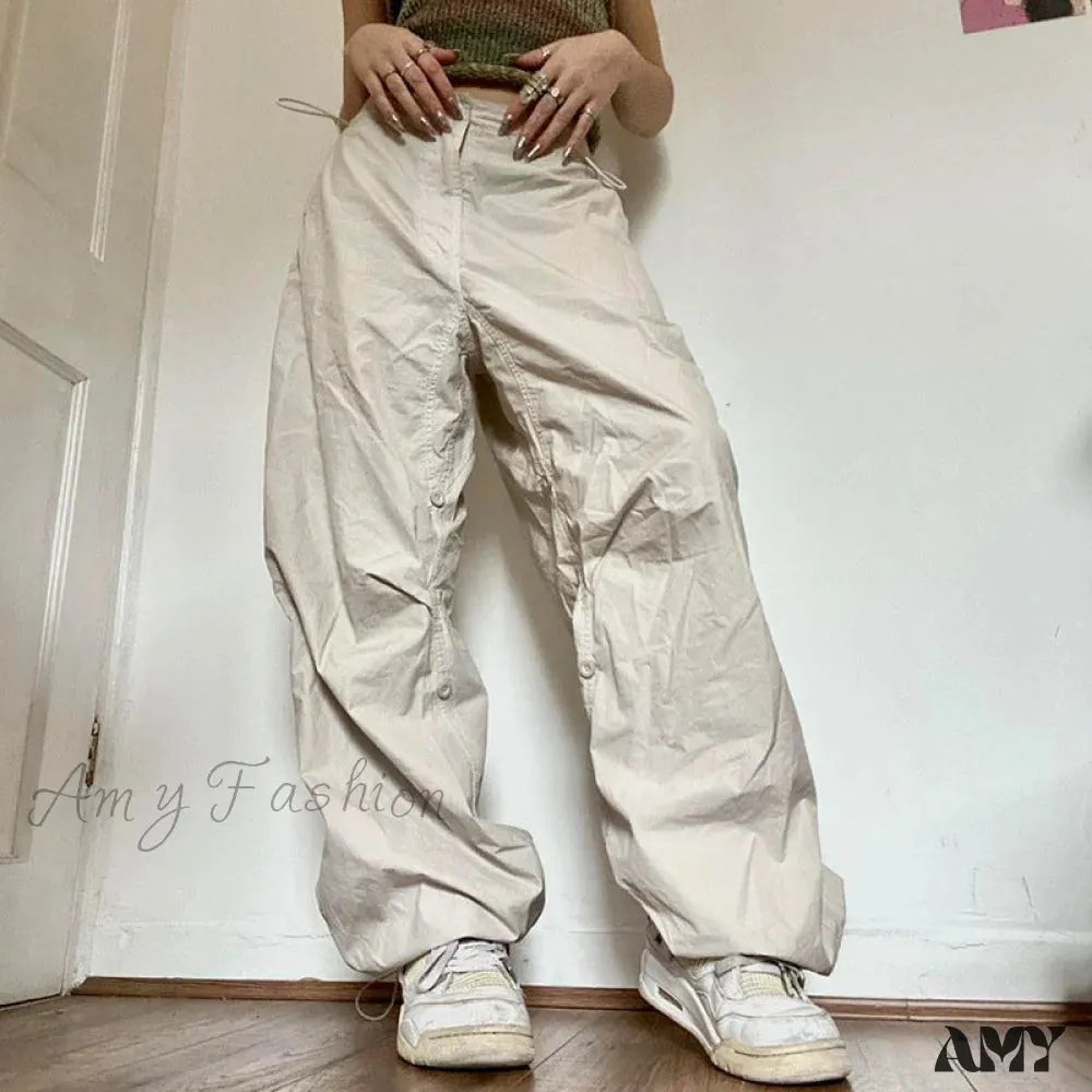 Amy Fashion - Y2K Streetwear Baggy Cargo Pants