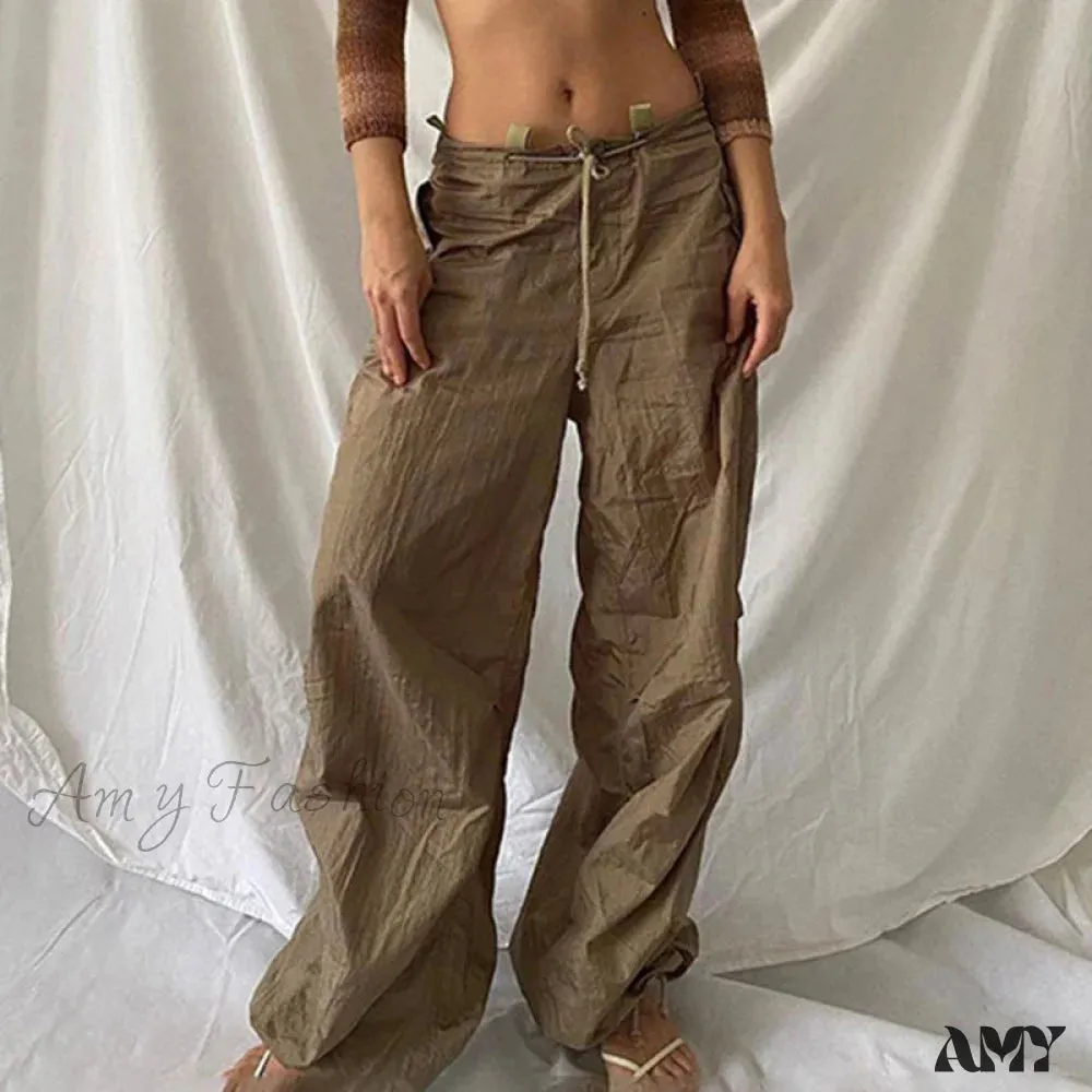 Amy Fashion - Y2K Streetwear Baggy Cargo Pants