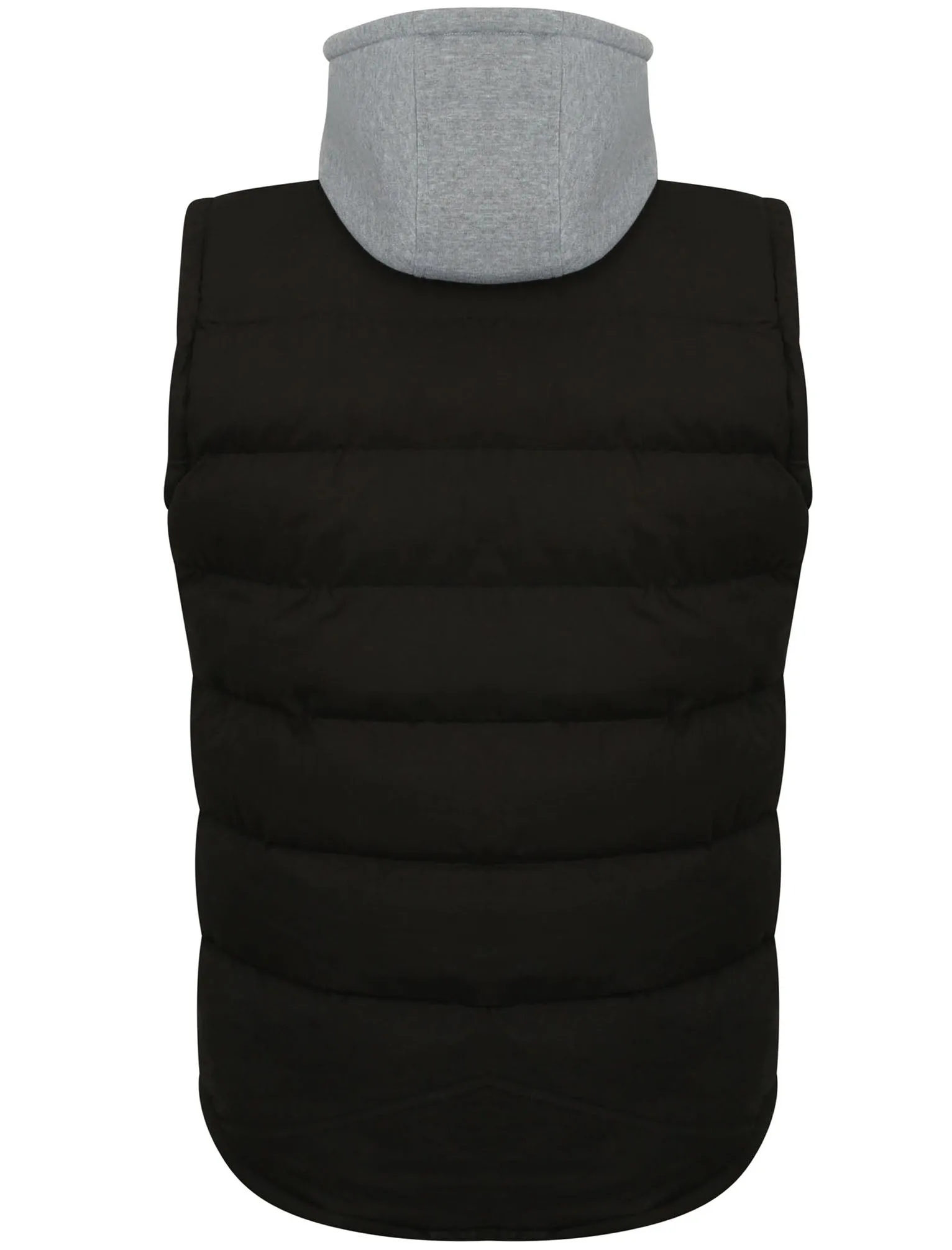 Annerley Hood Insert Quilted Gilet in Black - Tokyo Laundry