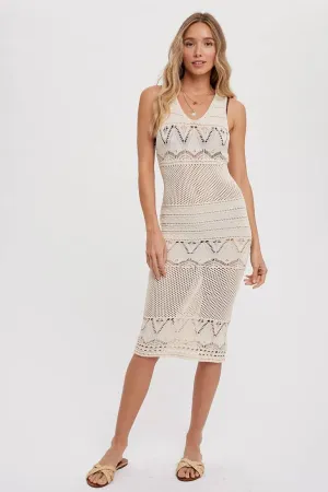 Beach Cover-up Knit Dress