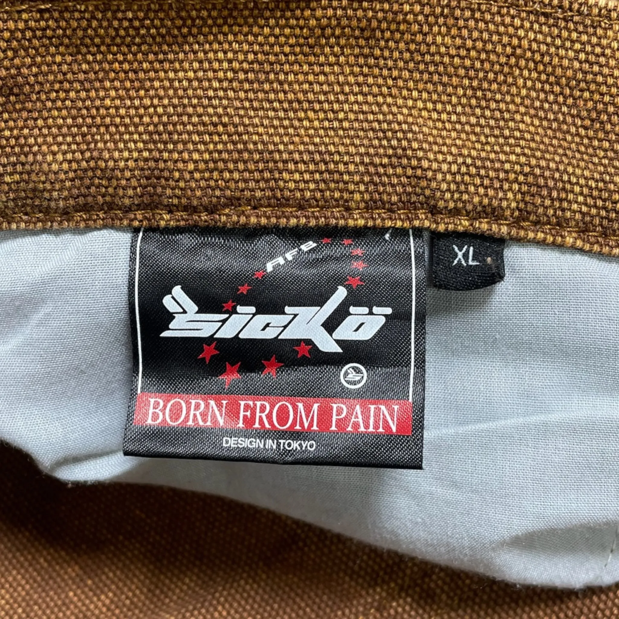 Bornfrompain x AFB Sicko Double Knee Studded Pants Caramel Pre-Owned