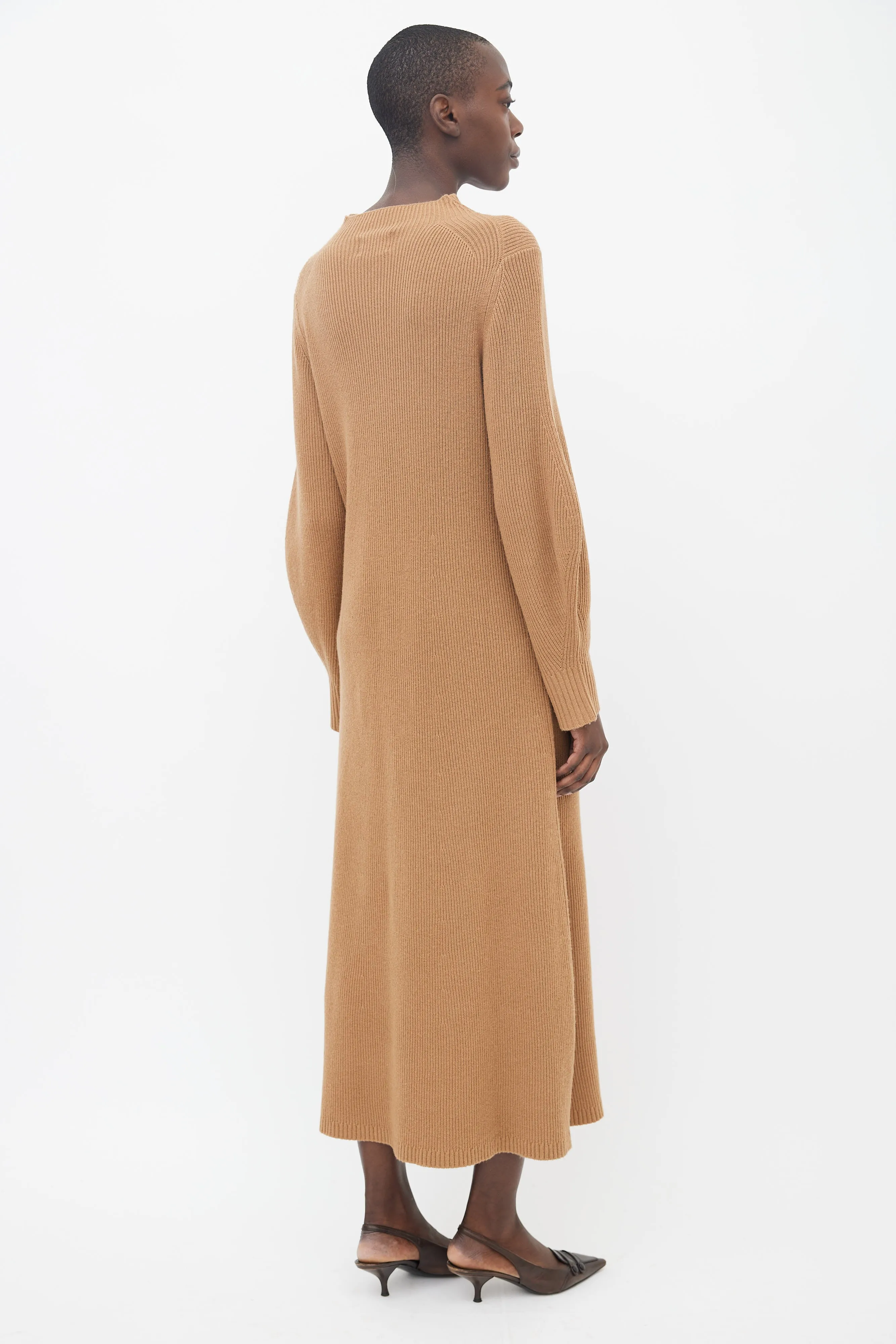 Brown Tesoro Knit Dress