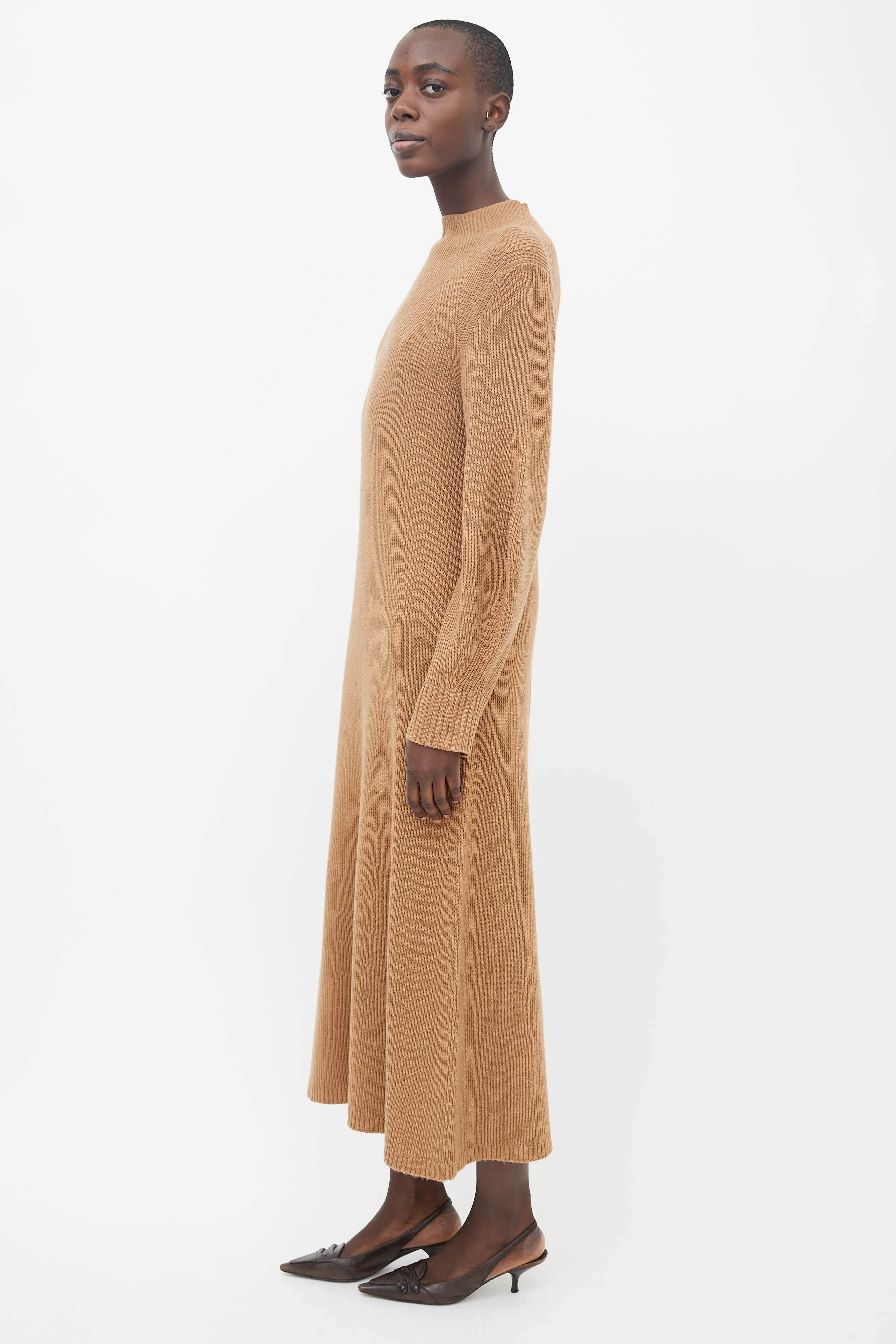 Brown Tesoro Knit Dress