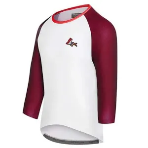 CAFE DU CYCLISTE Gravel Cycling Jersey Barbara - Burgundy/White