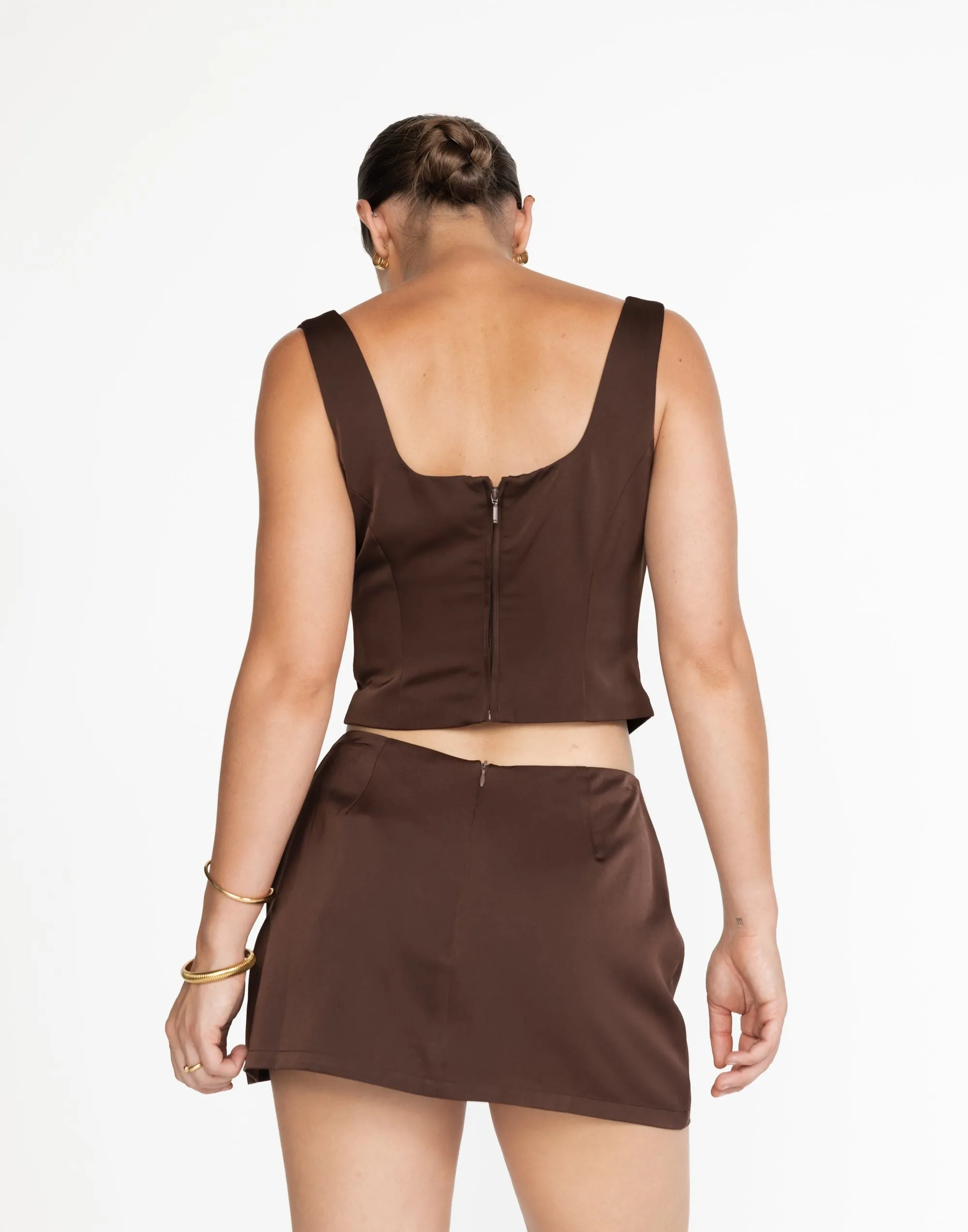 Cascades Mini Skirt (Cocoa)