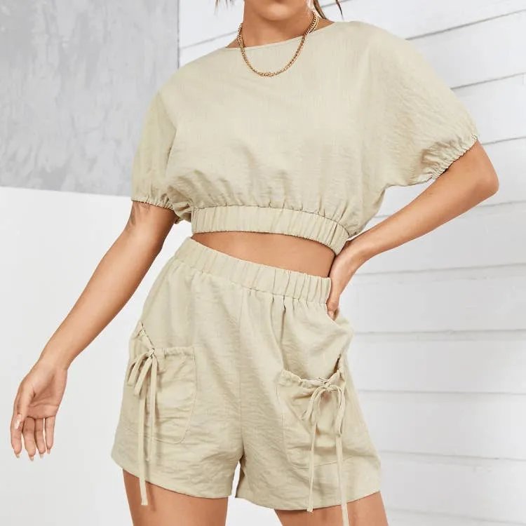 CASUAL LINEN LOOSE TWO-PIECE SET_CWSTB0592