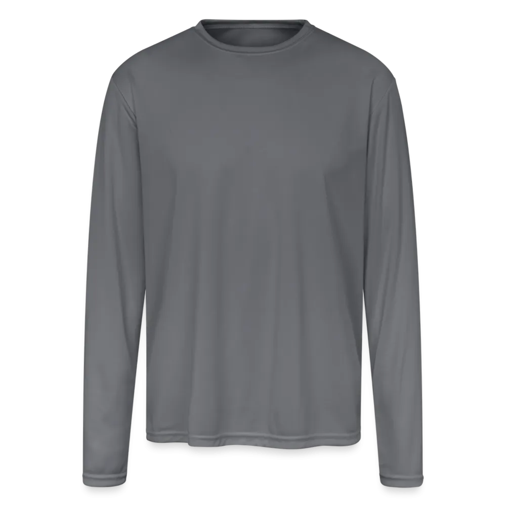 Customizable Men's Moisture Wicking Performance Long Sleeve T-Shirt ADD YOUR OWN PHOTO, IMAGES, DESIGNS, QUOTES AND MORE