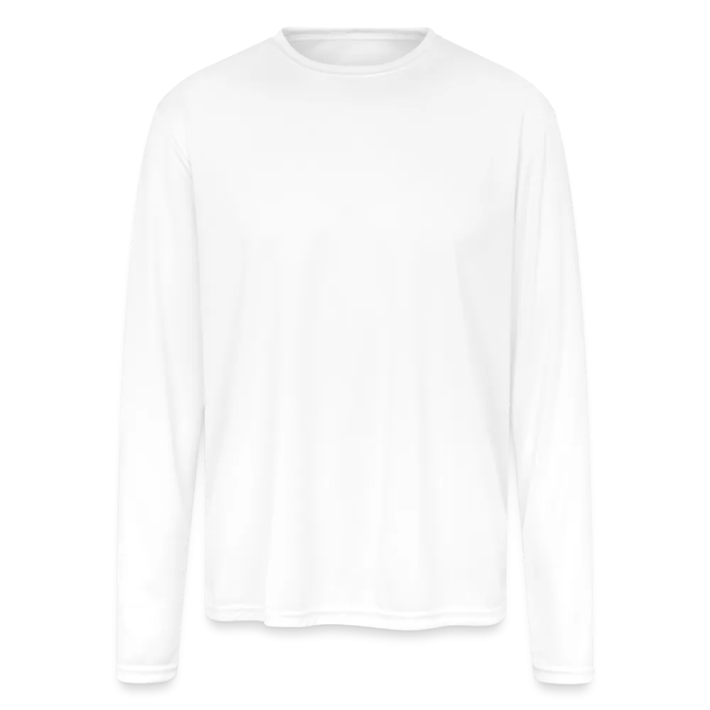 Customizable Men's Moisture Wicking Performance Long Sleeve T-Shirt ADD YOUR OWN PHOTO, IMAGES, DESIGNS, QUOTES AND MORE
