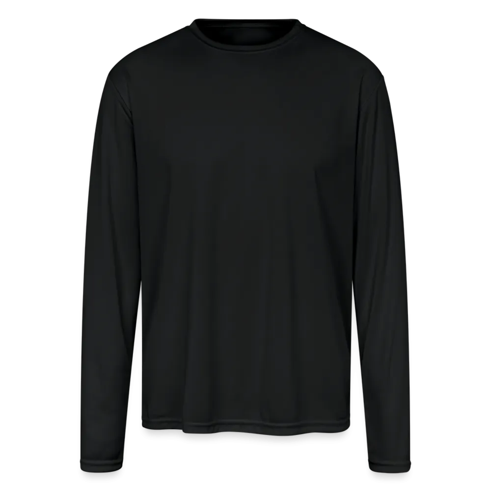 Customizable Men's Moisture Wicking Performance Long Sleeve T-Shirt ADD YOUR OWN PHOTO, IMAGES, DESIGNS, QUOTES AND MORE