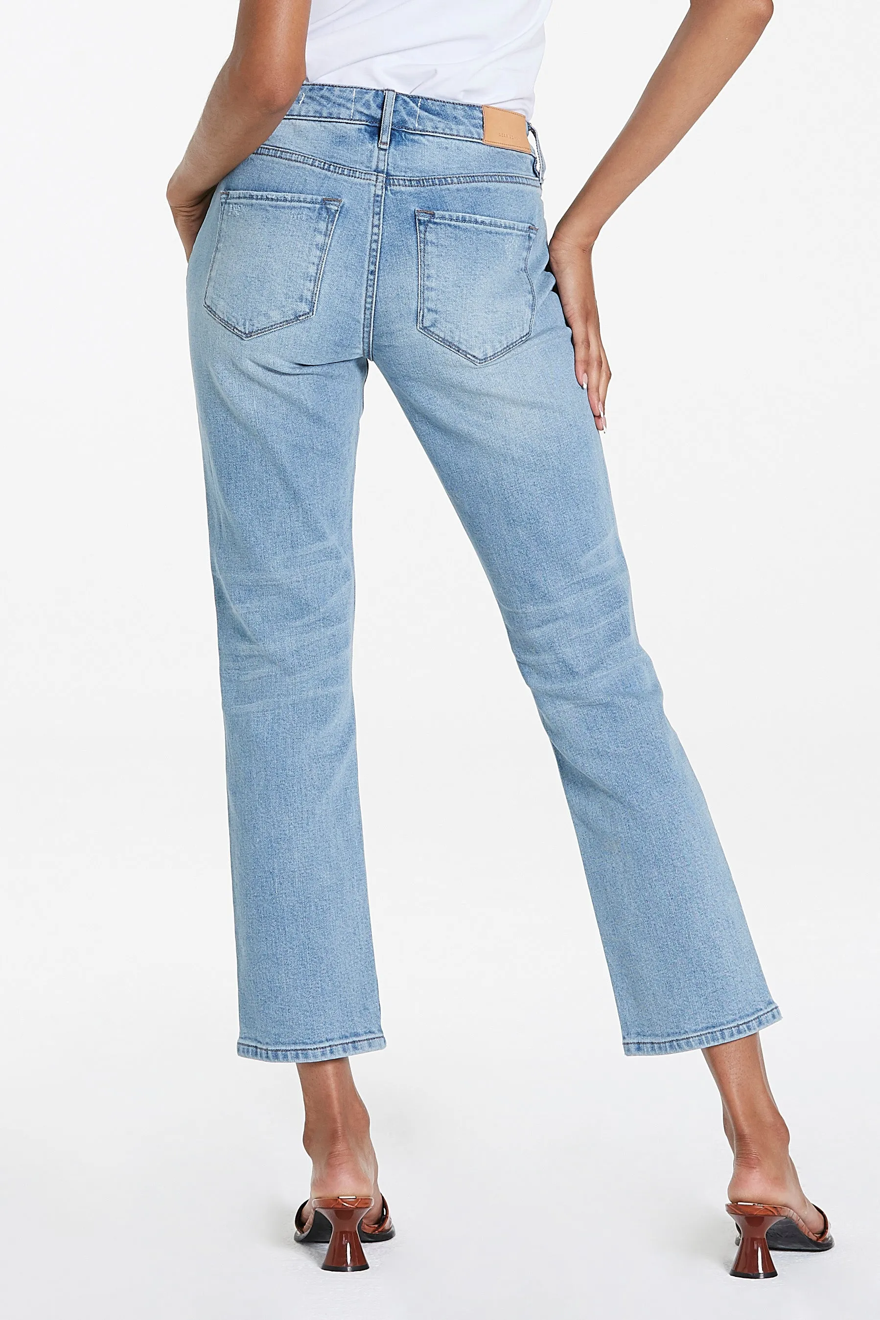 Dear John Blaire High Rise Ankle Slim Leg Jeans in Urban Bay