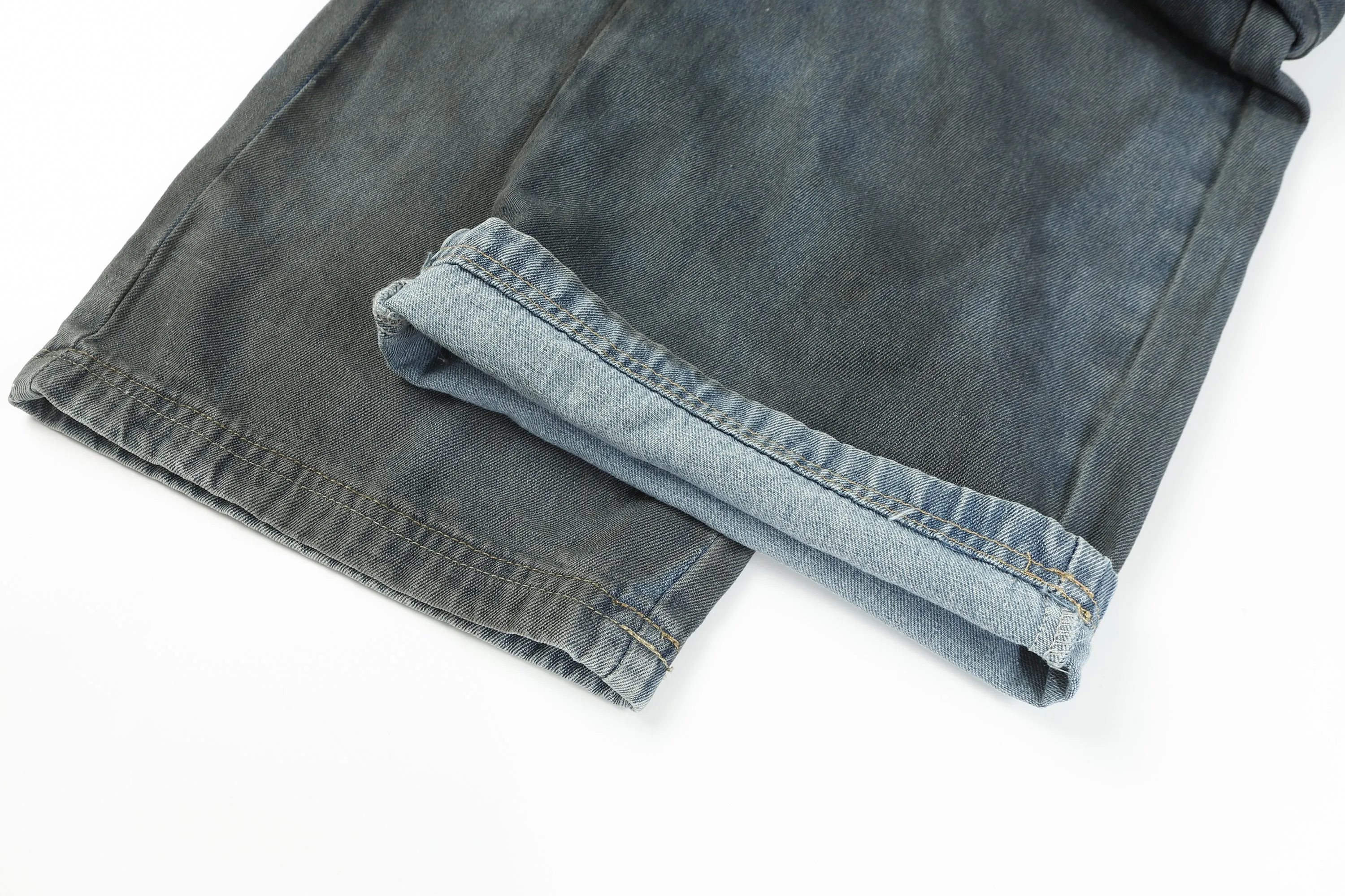 Denim Cargo Pants