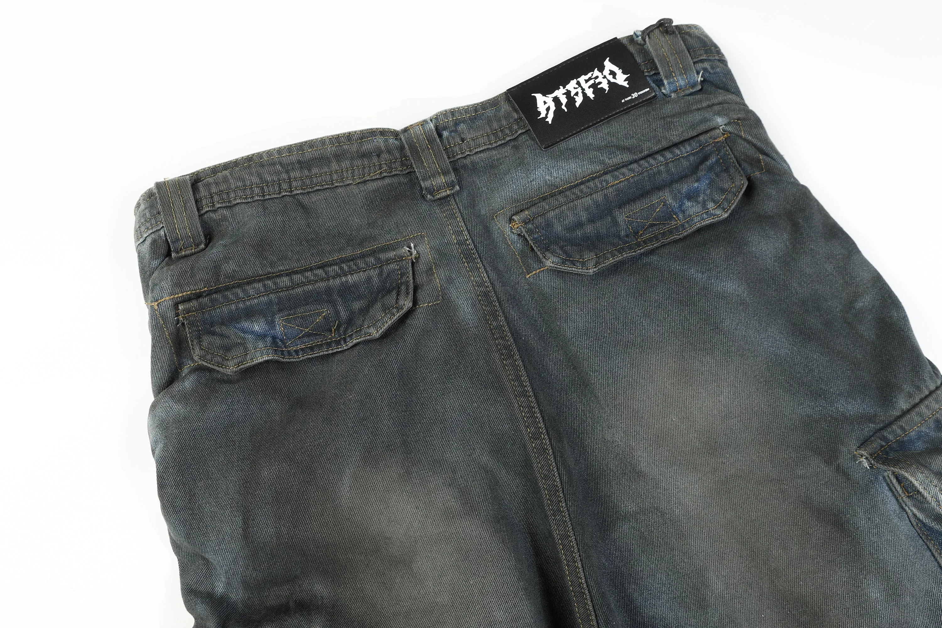 Denim Cargo Pants