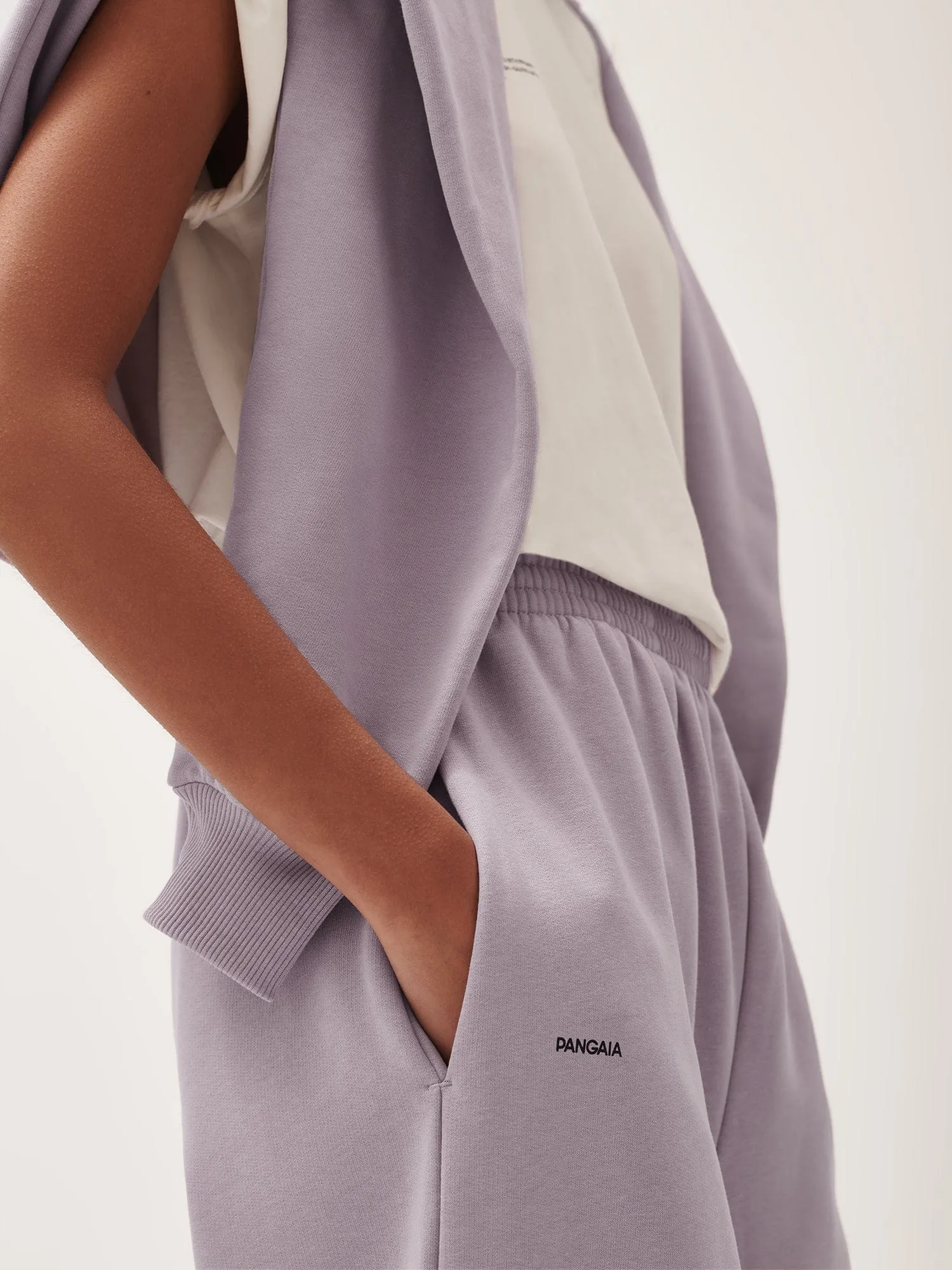 DNA Barrel-Leg Track Pants—raisin purple