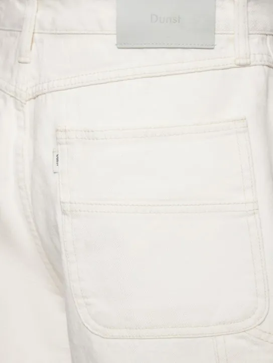 Dunst   Curved denim cargo shorts 