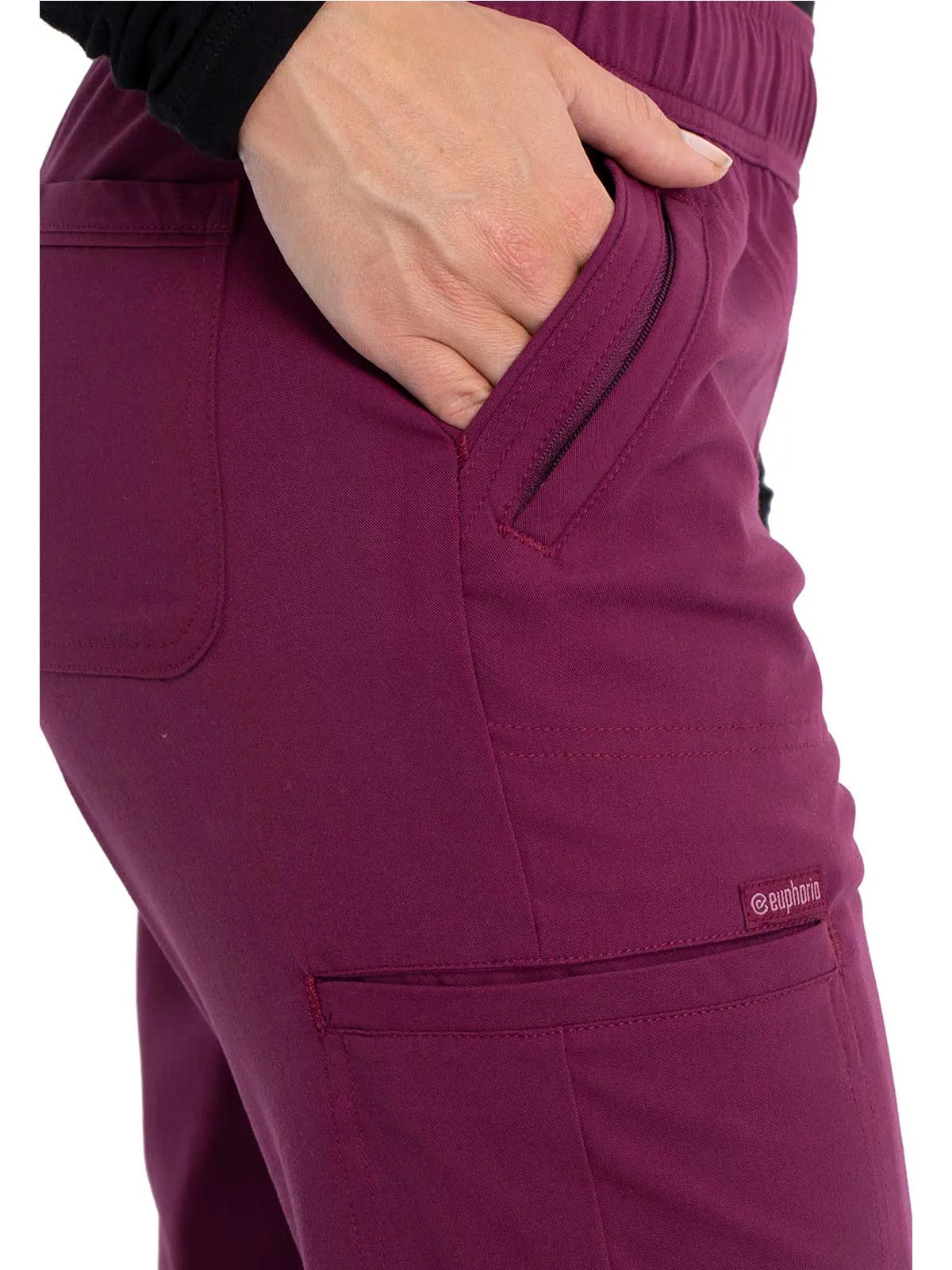 Euphoria - Women's Mid Rise Tapered Leg Drawstring Pant