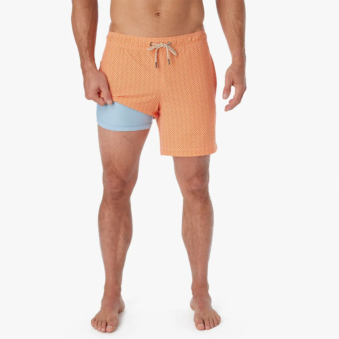 Fair Harbor Bayberry - Tangerine Summer Tiles Bayberry Trunk