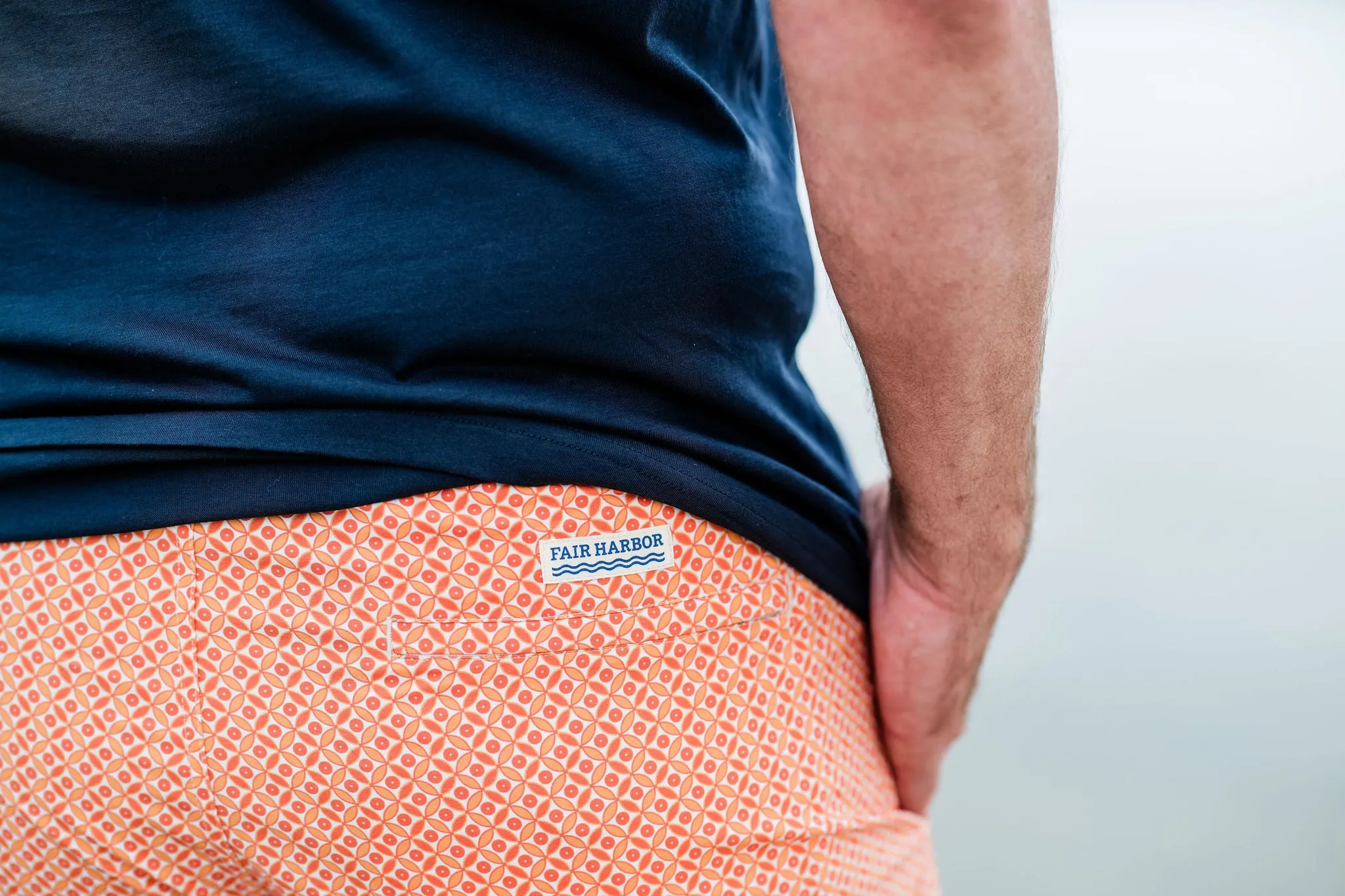 Fair Harbor Bayberry - Tangerine Summer Tiles Bayberry Trunk