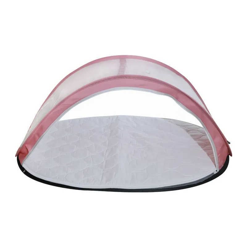 Folding Baby Crib with Mosquito Net Breathable & Portable