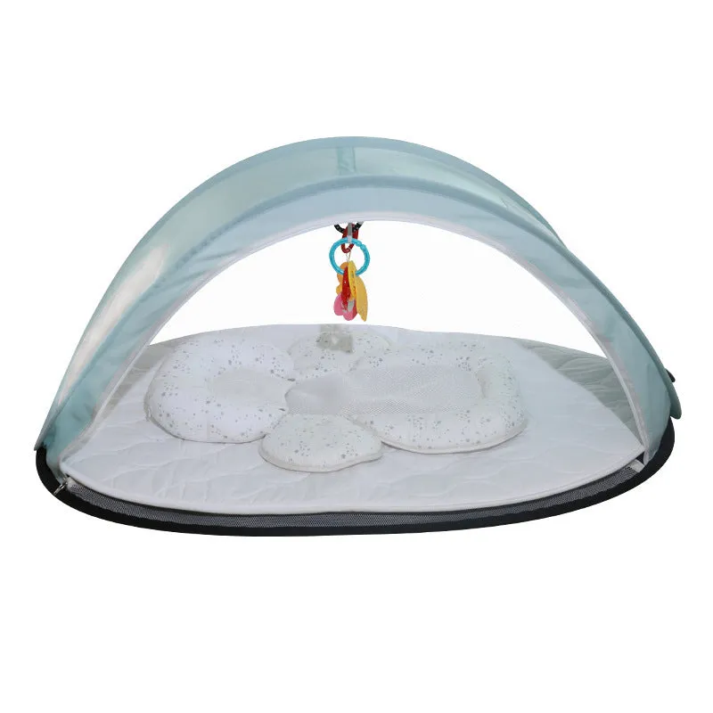 Folding Baby Crib with Mosquito Net Breathable & Portable