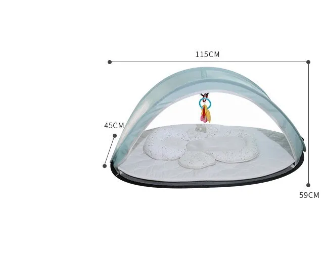 Folding Baby Crib with Mosquito Net Breathable & Portable