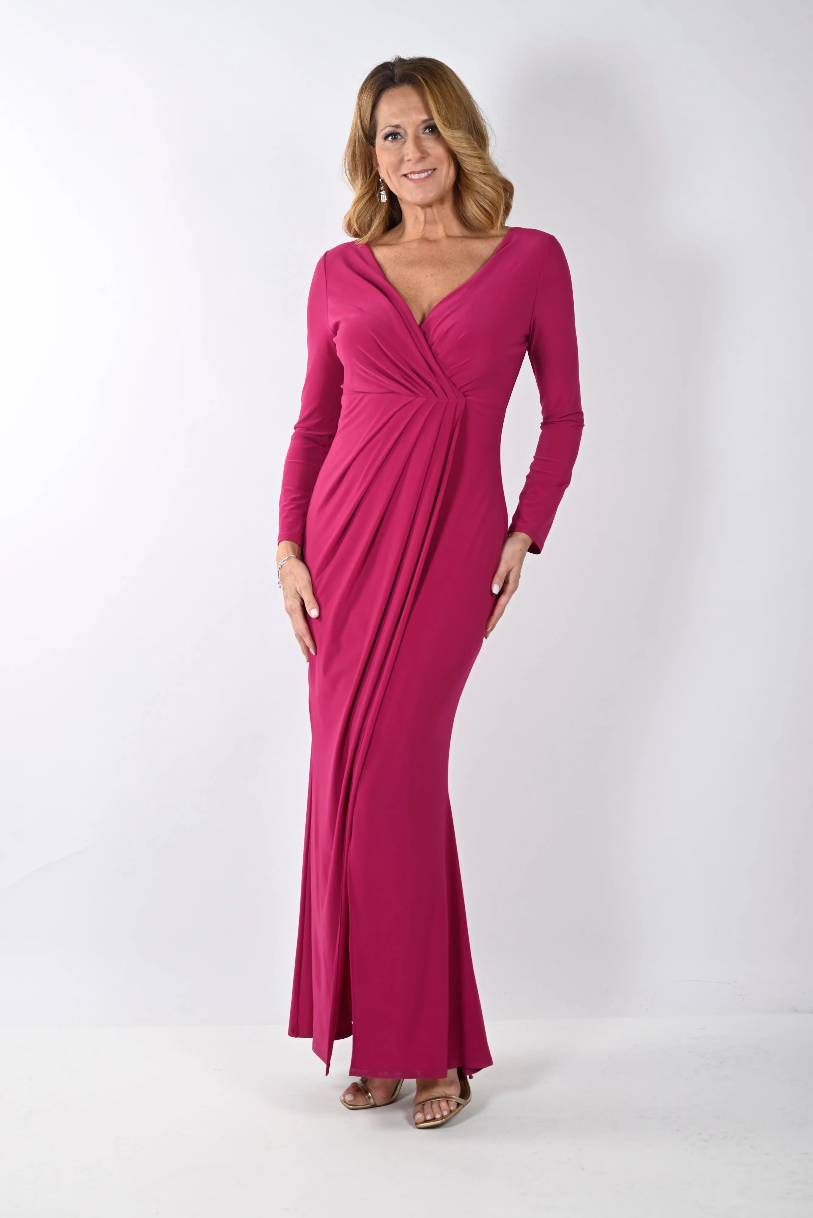 Frank Lyman Fall/Winter 2023 -239019-Knit Dress-Begonia
