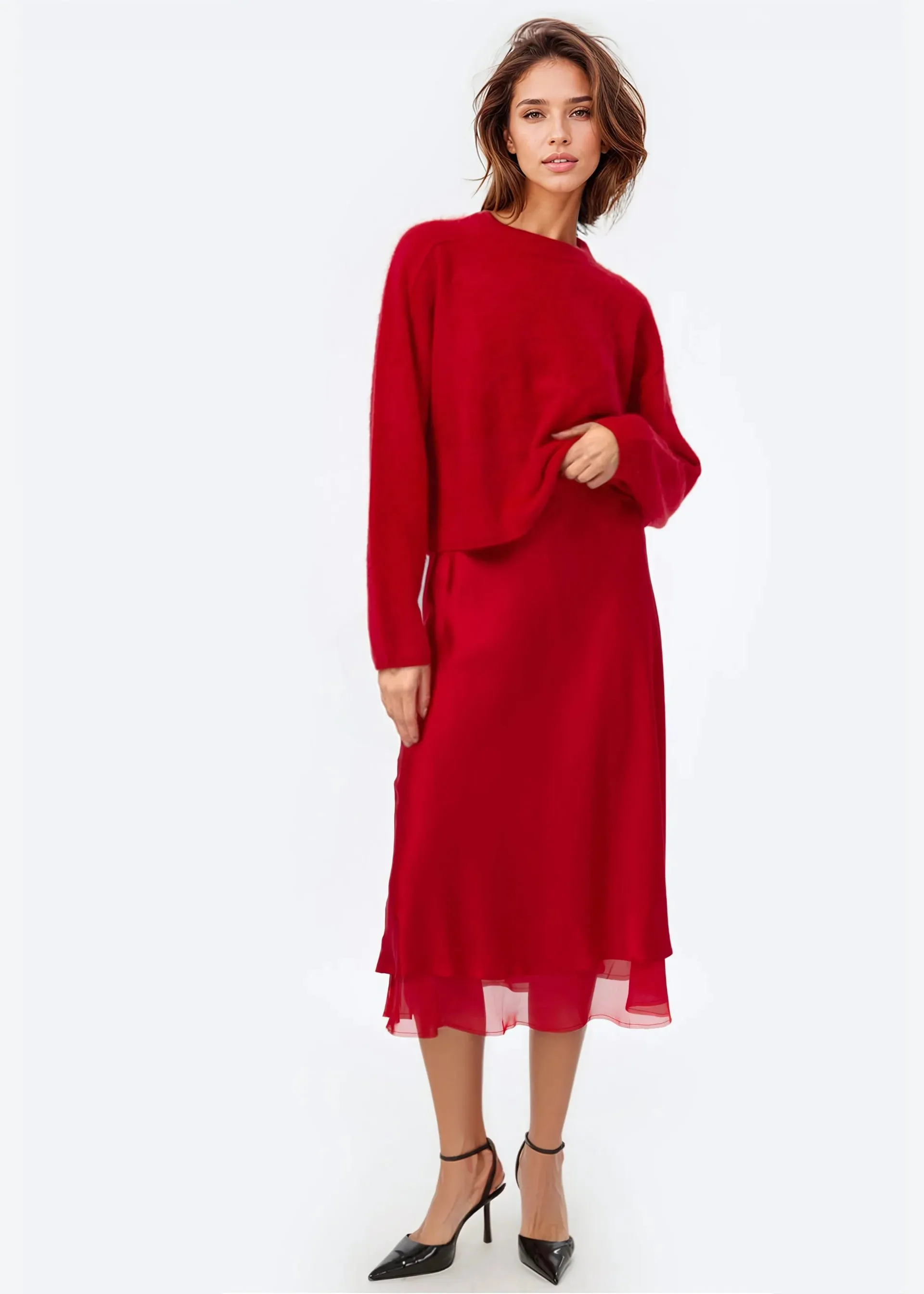 Genoa Skirt | Cardinal
